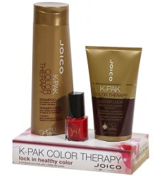 Фото - Joico K-PAK Color Therapy Caddy Set - Joico Набор: Шампуть для восстановления окрашенных волос + маска для защиты цвета и блеска + лак для ногтей , фото 1, цена