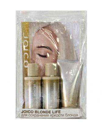 Joico Blonde Life Подарочный набор по уходу за волосами (Шампунь+Кондиционер+Маска) для яркости блонда, фото 1, цена