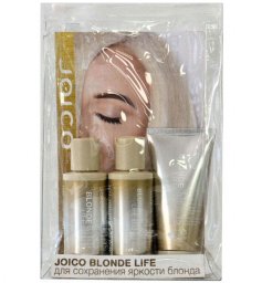 Фото - Joico Blonde Life Подарочный набор по уходу за волосами (Шампунь+Кондиционер+Маска) для яркости блонда, фото 1, цена