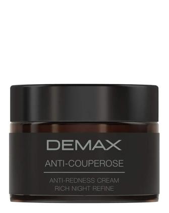 Ночной Крем для сухой, чувствительной, куперозной кожи Demax Anti-Couperose Anti-Redness Cream Rich Night Refine, фото 1, цена